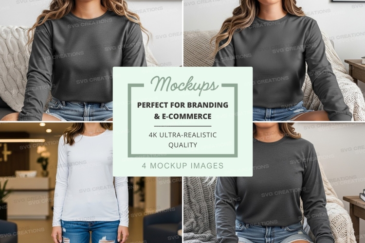 Black Tshirt Mockup Image 15