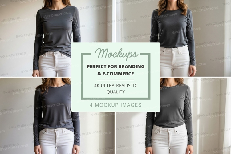 White Tshirt Mockup Image 6