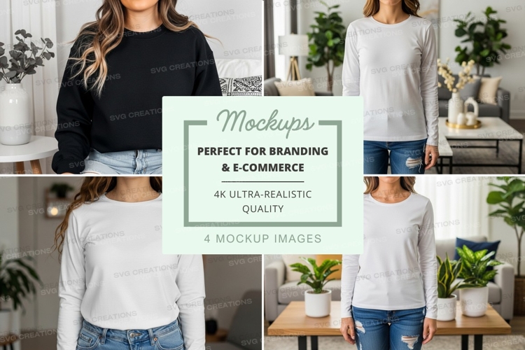 White Tshirt Mockup Image 24