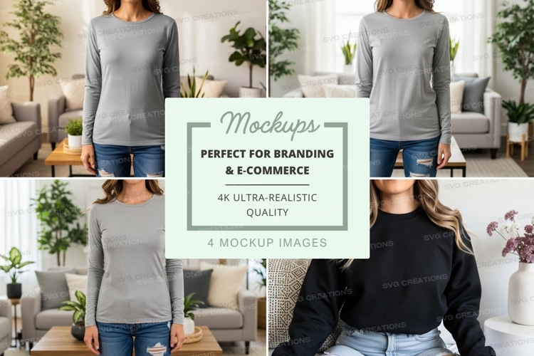 Black Tshirt Mockup Image 21