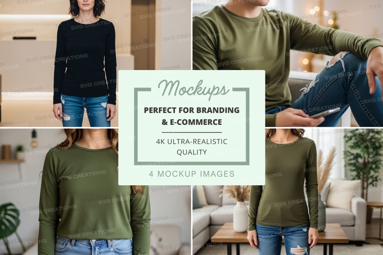 Black Tshirt Mockup Image 16