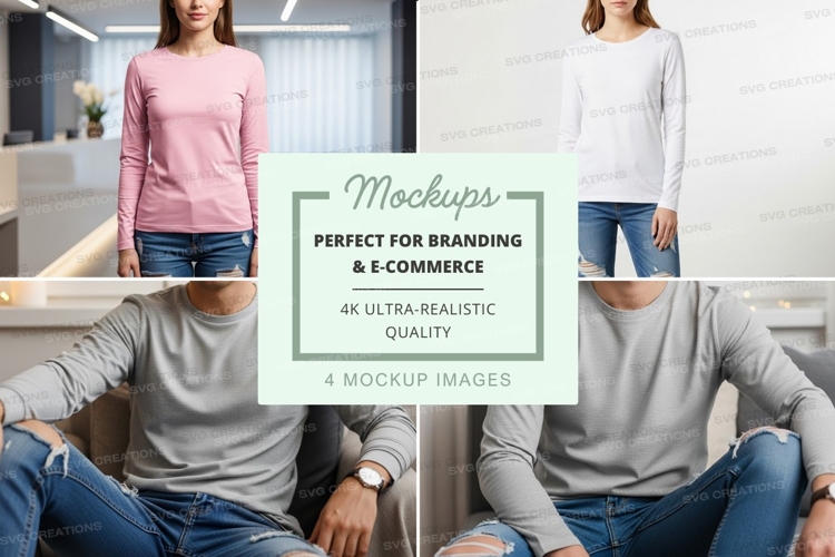 White Tshirt Mockup Image 23