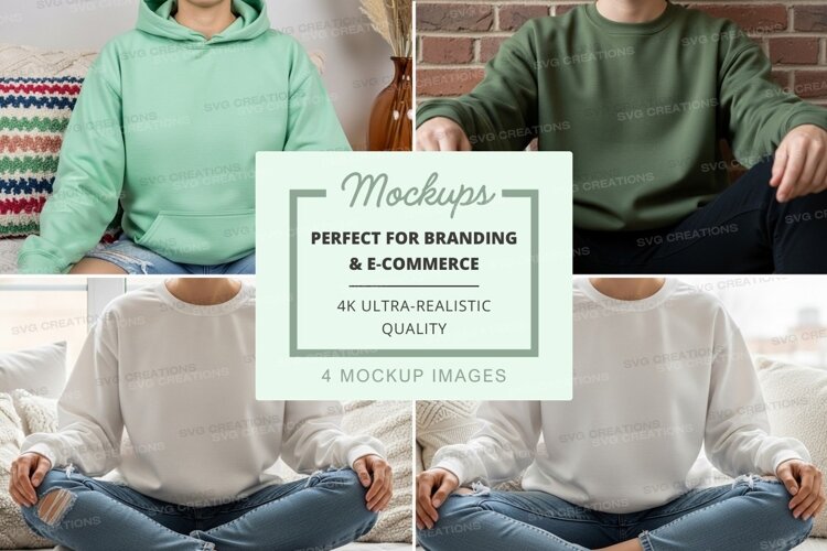 Hoodie mockup collection example image 1