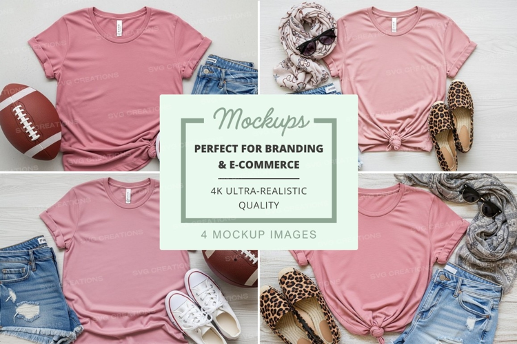 Casual summer outfit mockup