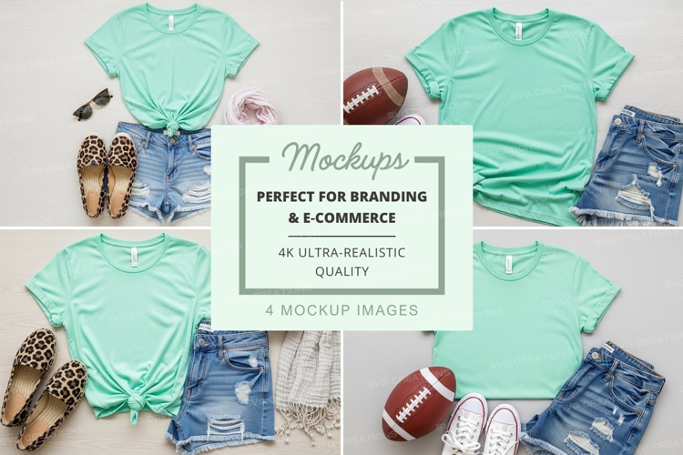 Casual summer outfits with green t-shirts