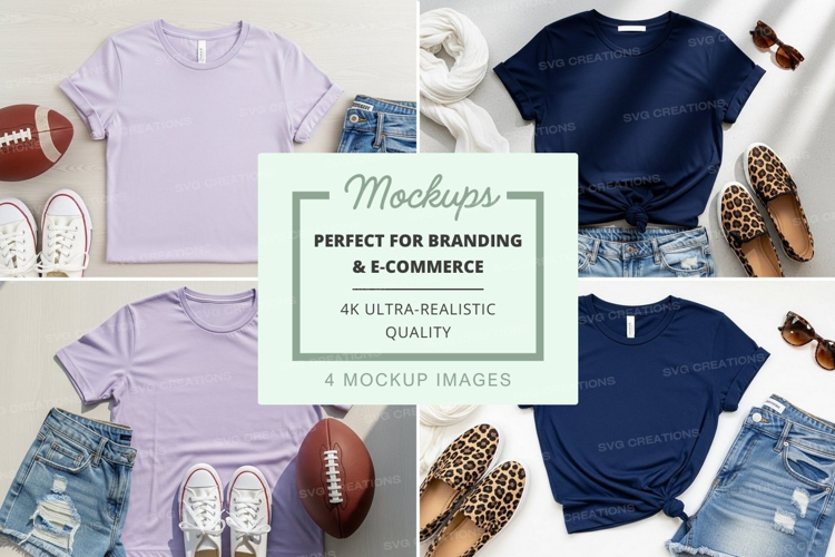 Casual summer outfits mockup