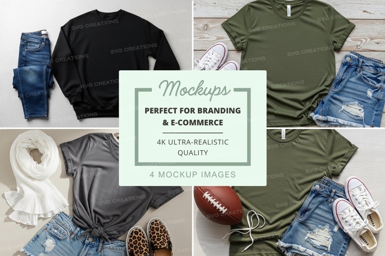 White Tshirt Mockup Image 23