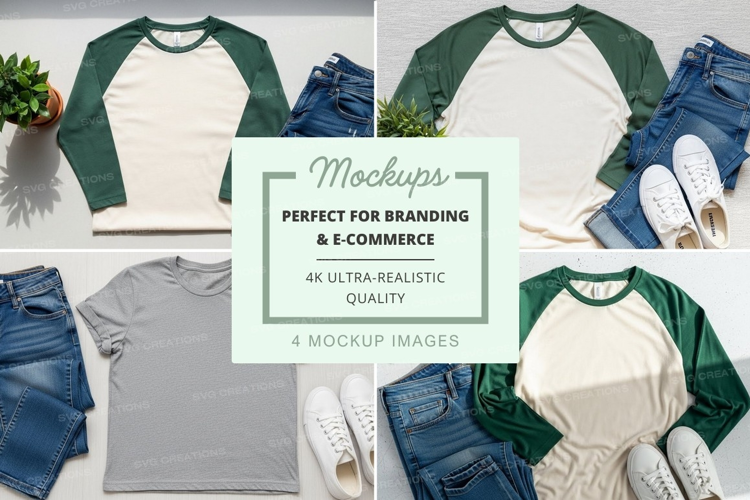 Casual outfit mockup