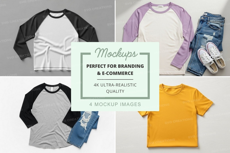 Mockup collection of casual wear