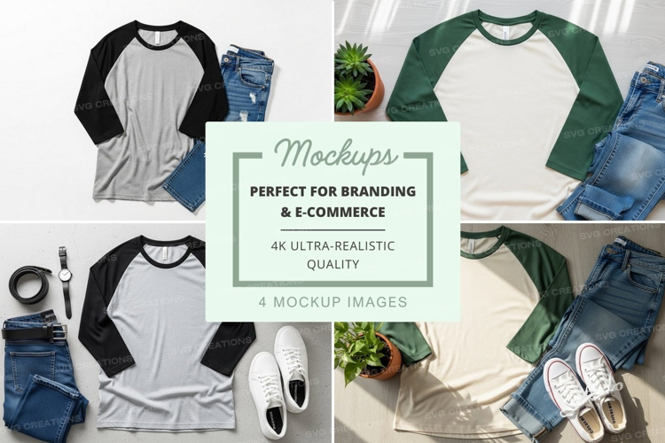 Casual outfit mockup