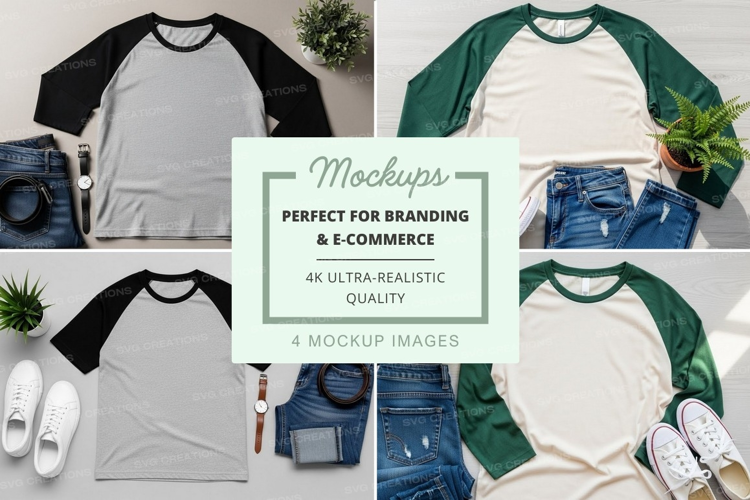 Casual outfit mockup