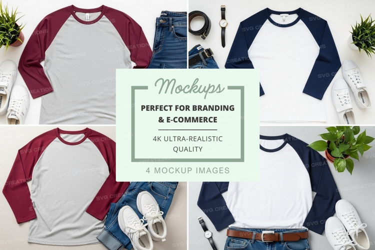 Baseball tee mockup