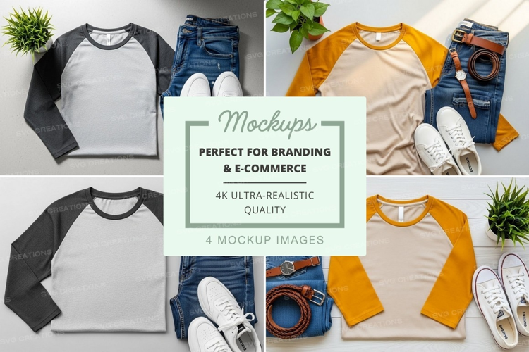 Casual outfit mockup