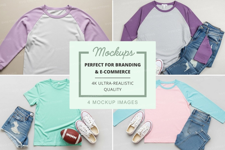 Mockup: casual baseball tee outfits