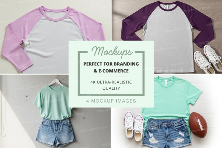 Casual summer outfits mockup