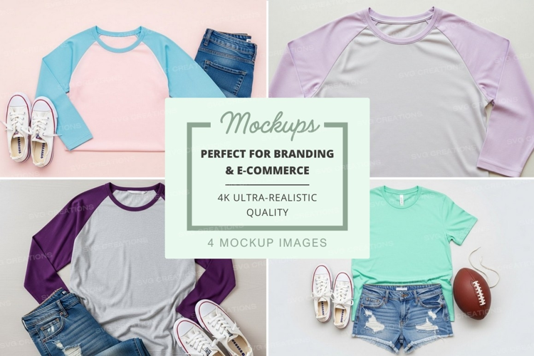 Casual summer outfits mockup