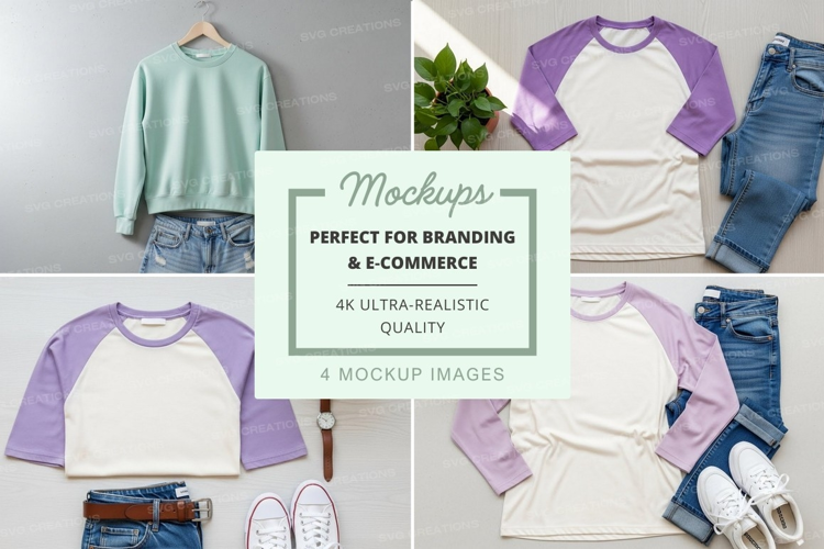 Casual outfit mockup
