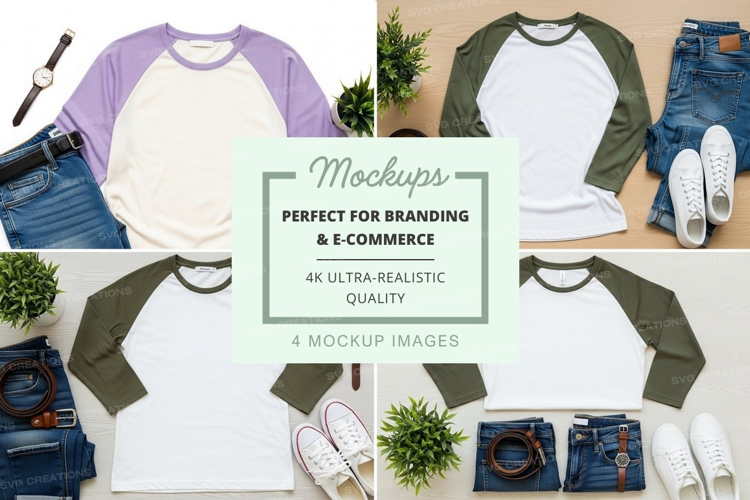 Mockup collection of casual wear