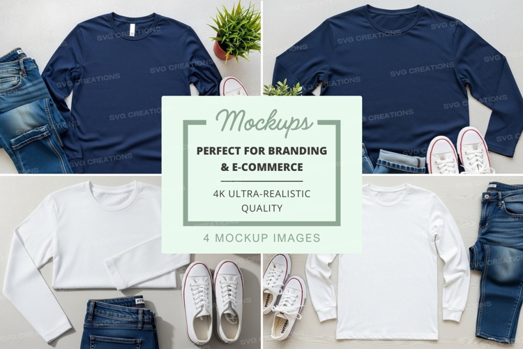 Casual outfit mockup