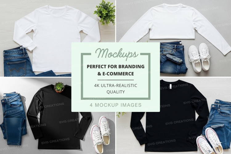 Casual outfit mockup