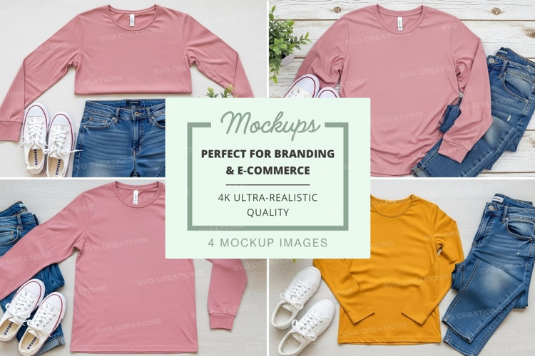 Casual outfit mockup