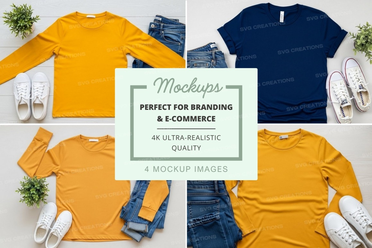 Casual outfit mockup