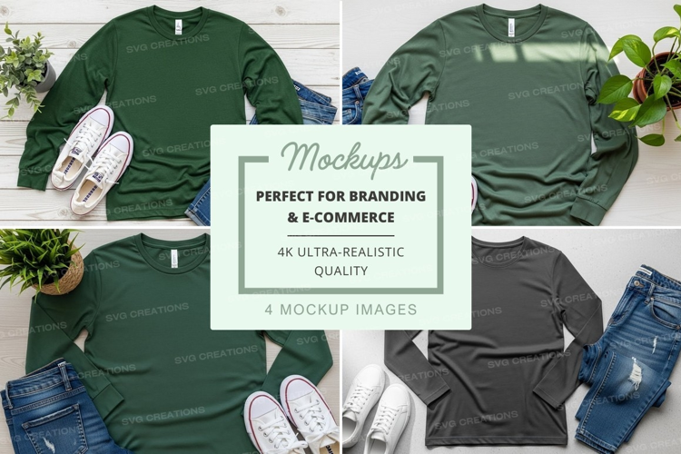 Casual outfit mockup