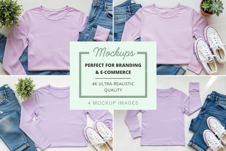 Casual outfit mockup
