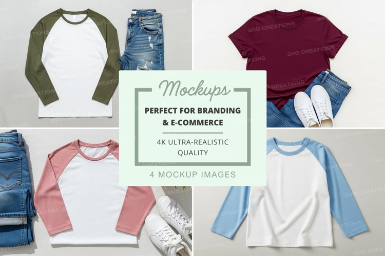 Casual outfit mockup