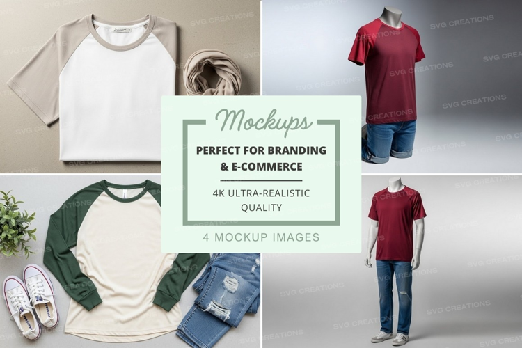 Casual outfit mockup