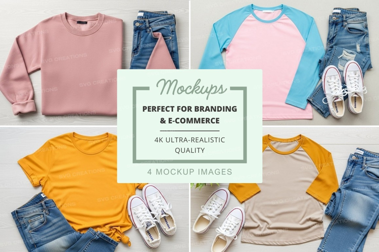 Casual outfit mockup