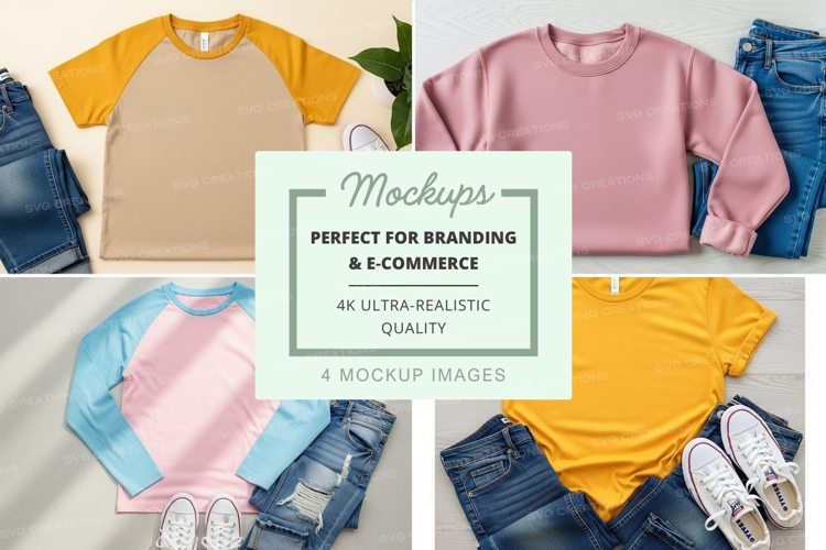 Casual t-shirt mockup
