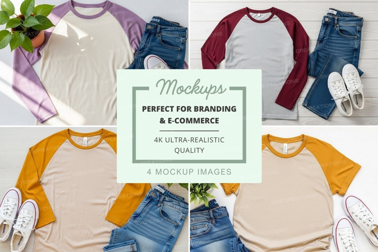 Casual outfit mockup