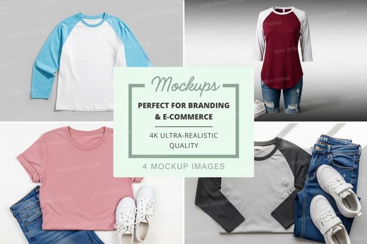 Mockup collection of casual wear