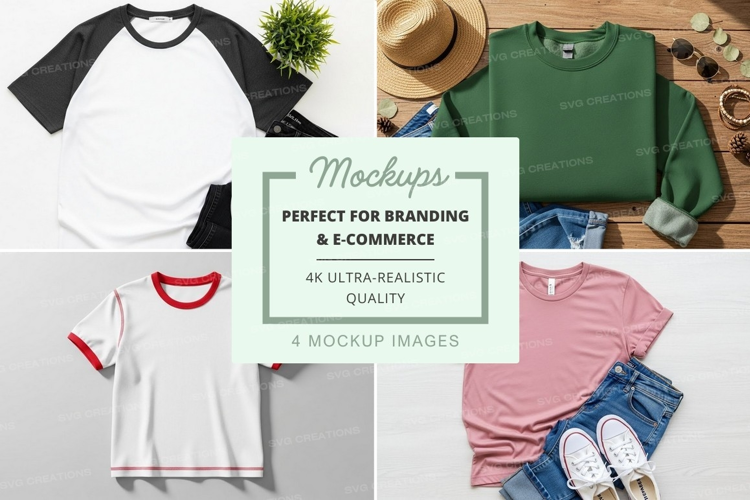 Casual t-shirt mockup