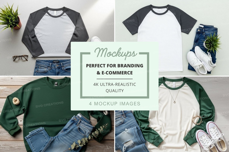 Casual summer outfit mockup