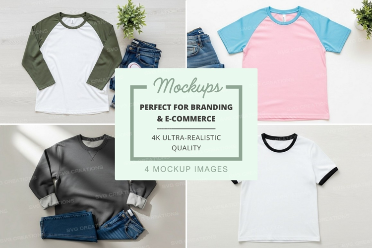 Casual outfit mockup