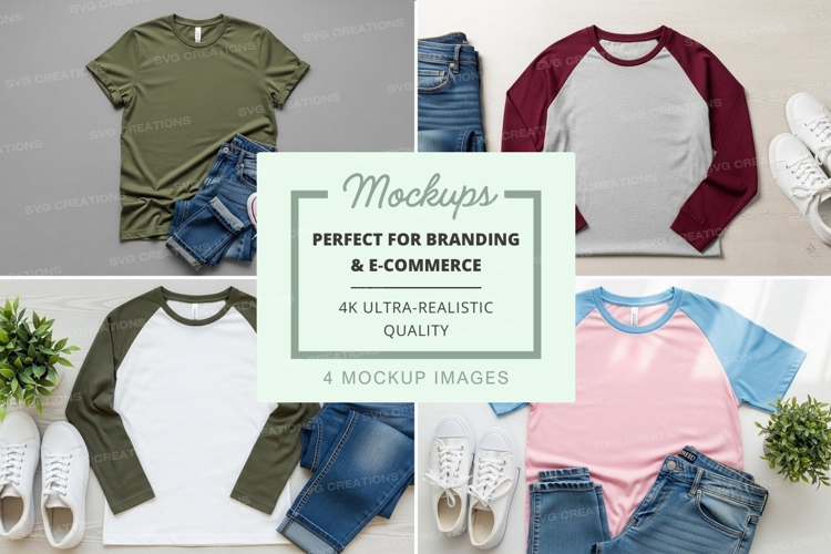 Casual outfit mockup