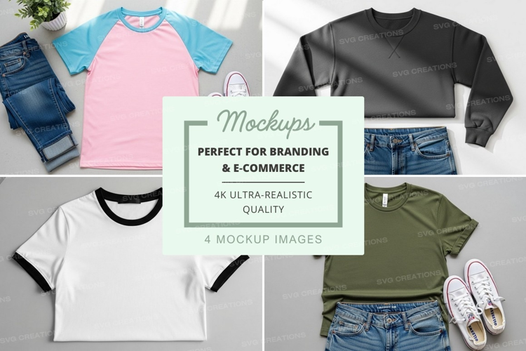 Casual outfit mockup