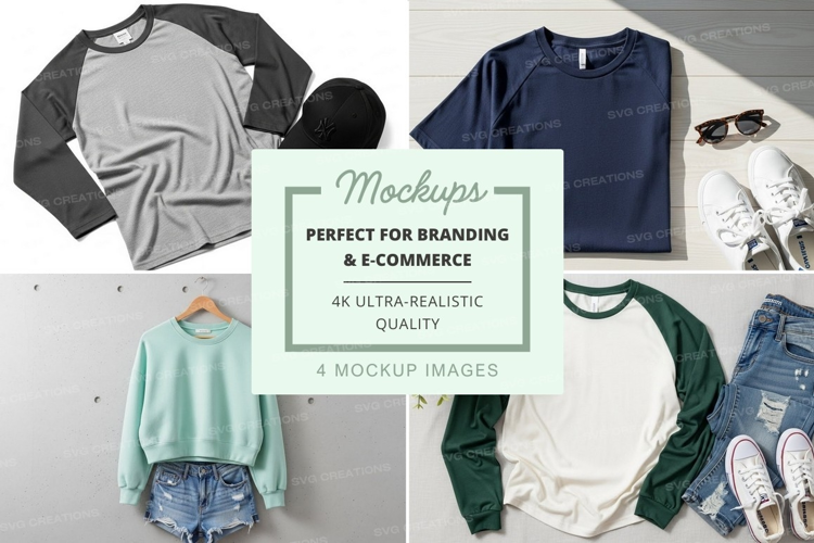 Mockup collection of casual wear