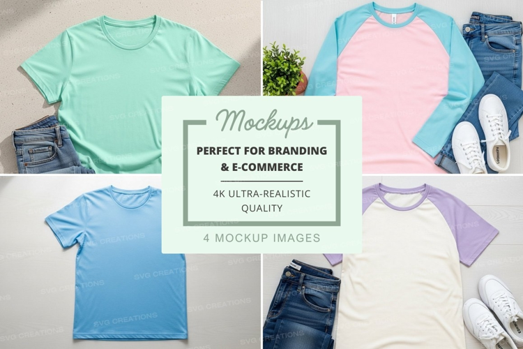 Casual t-shirt mockup