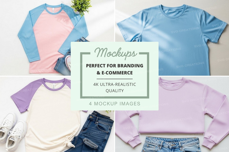 Casual summer outfits mockup