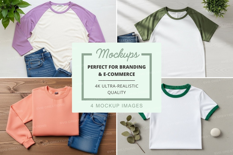 Casual summer outfits mockup