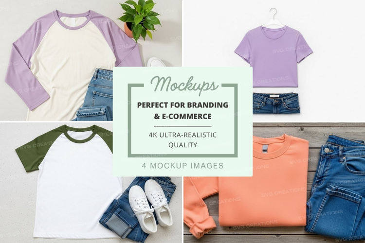 Casual outfit mockup