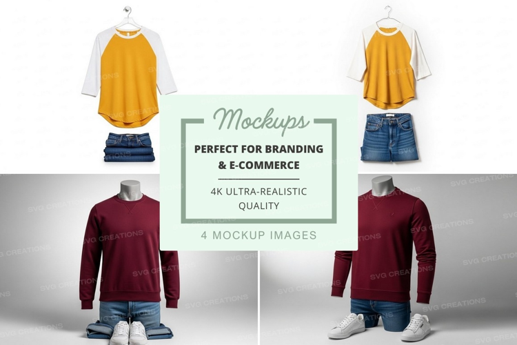 Casual outfits mockup