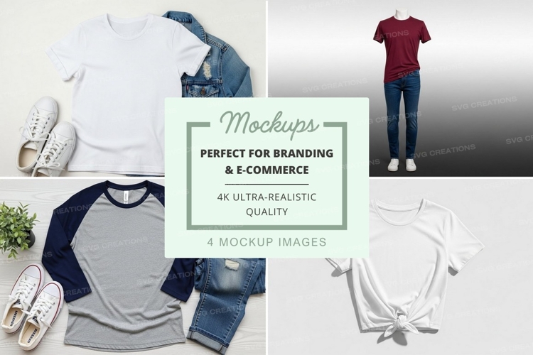 Casual outfit mockup