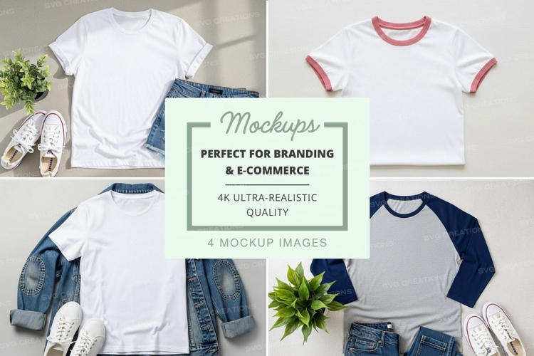 Casual summer outfits mockup