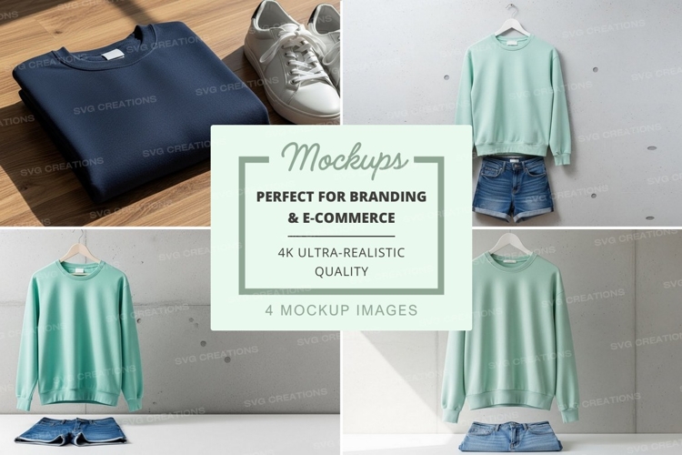 Casual summer outfit mockup