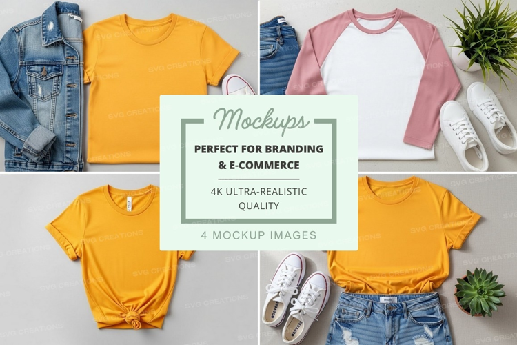 Casual summer outfits mockup