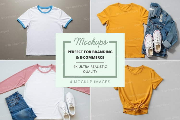 Casual t-shirts mockup